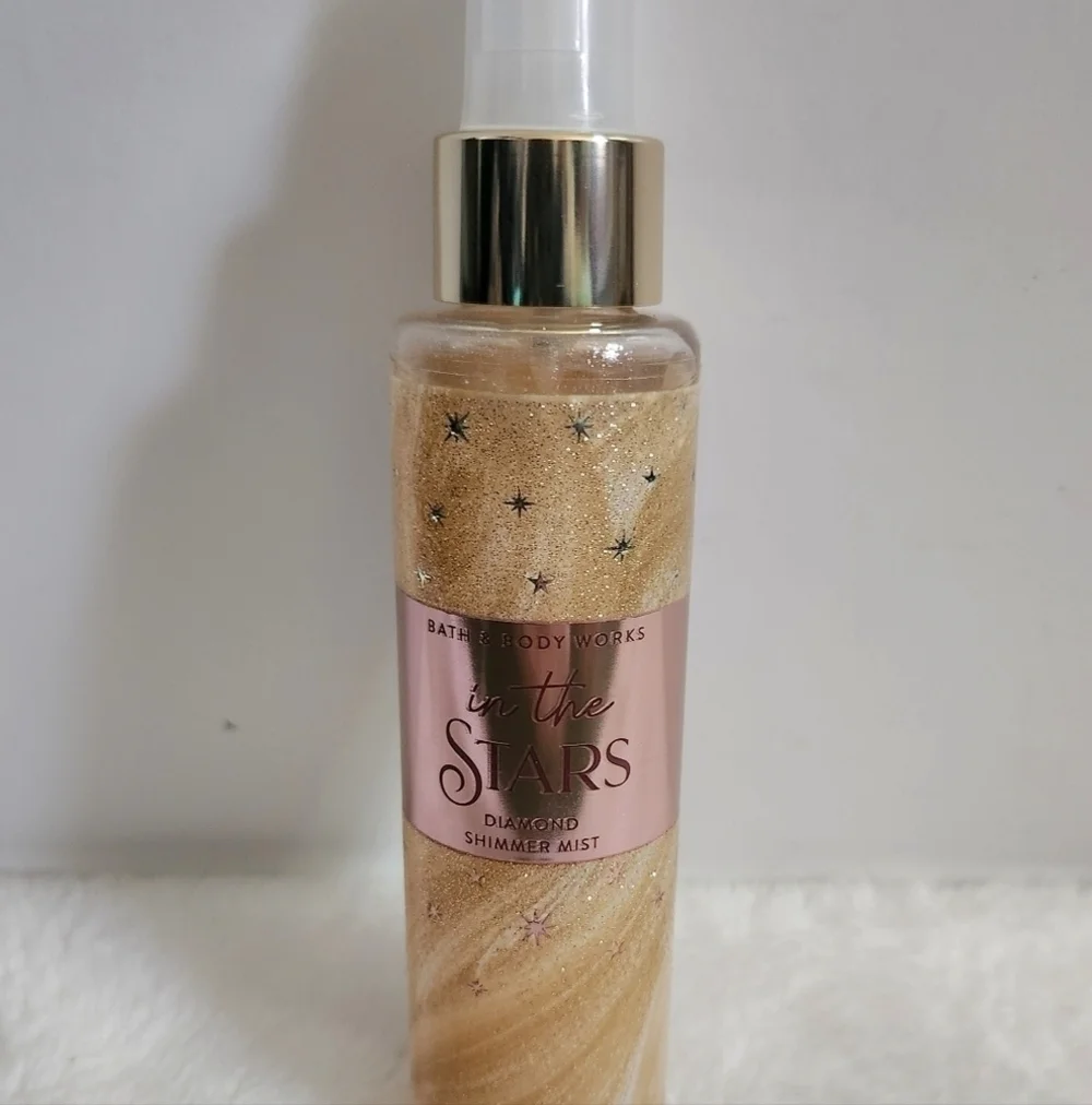 Bath & Body Works In The Stars Wash Lotion Cream Mist Shimmer 6 PC Gift Set